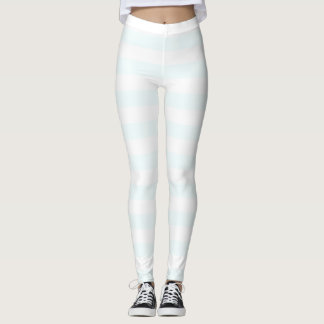 Leggings blanc lunaire et blanc rayé horizontal