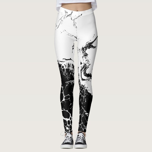 Leggings blanco y negro (Vorderseite)
