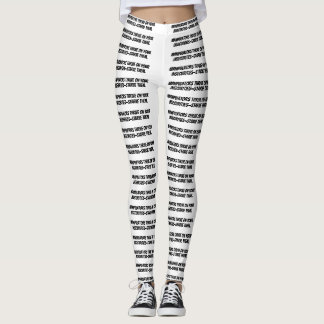 leggings blancs "Les manipulateurs prospèrent sur