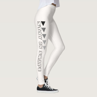 Leggings blancs personnalisés Stay In Shape Fitnes