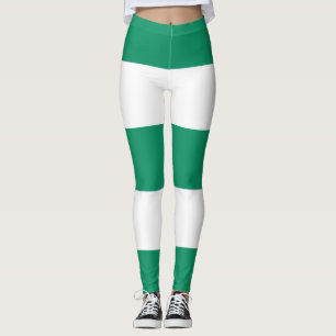 Leggings Blancs verts et blancs