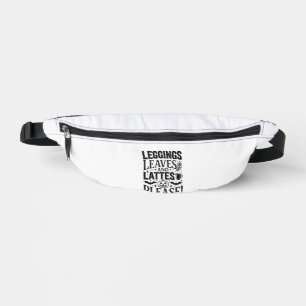 Leggings Blätter Lattes Halloween Herbst Kaffee De Bauchtasche