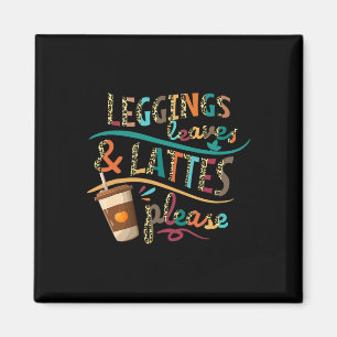 Leggings Blätter und Latten Bitte Vintagen Pumpkin Magnet