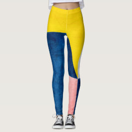 Leggings blau und gelb
