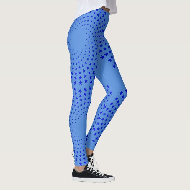 Leggings - Blaue Spiralstars (Rechts)