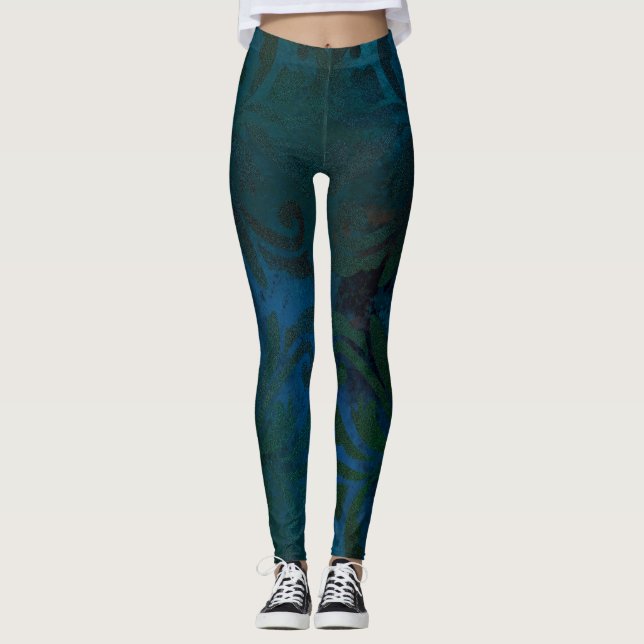 Leggings bleu (Devant)