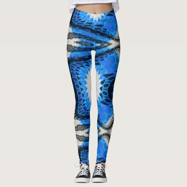 Leggings Bleu atomique (Devant)