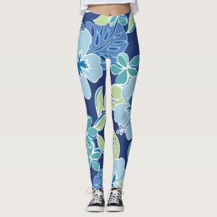 Leggings Bleu d'Hawaï