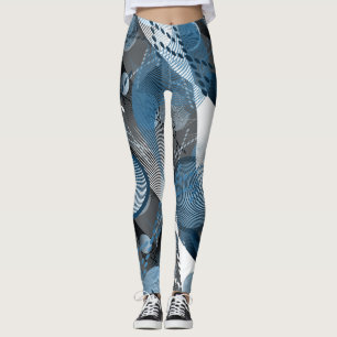 Leggings Bleu et gris. Résumé.