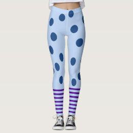 Leggings Bleu et violet amusant