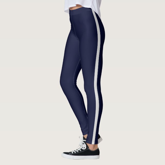 Leggings Bleu foncé Blancs (Gauche)
