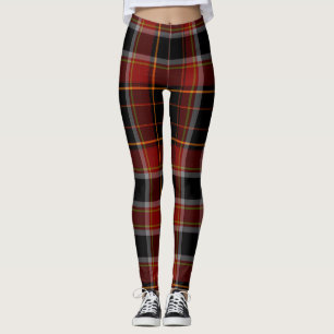 Leggings Bleu marine rouge/foncé/guêtres jaunes de plaid