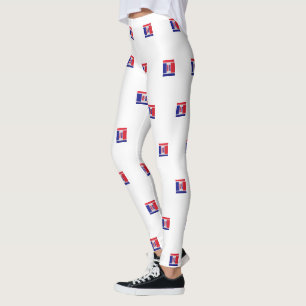 Leggings Bleu rouge États-Unis
