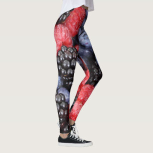 Leggings Bleuets frais Bleuets framboises Bleuets