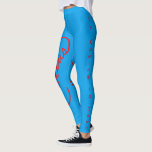 Leggings Bleus Neige du Père Noël