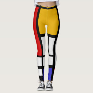 Leggings Bloc de couleur de Mondrian