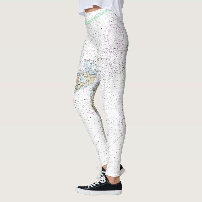 Leggings Bloc de l'île son et approches Carte nautique (Gauche)
