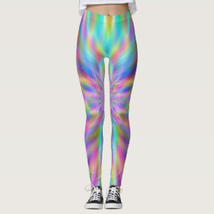 Leggings Blocs Chrome Iridescente