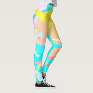 Leggings Blocs colorés focalisés Legings Abstraits