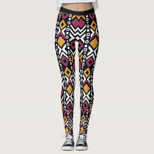 Leggings Blocs colorés géométriques branchés