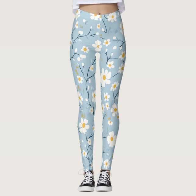 Leggings Blue Blossom Breeze Daisy (Devant)