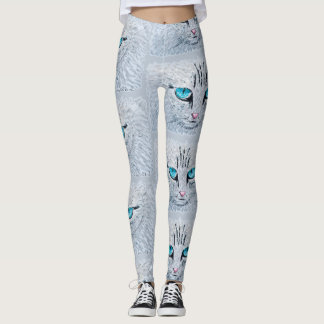 Leggings Blue Eyed Fluffy Cat