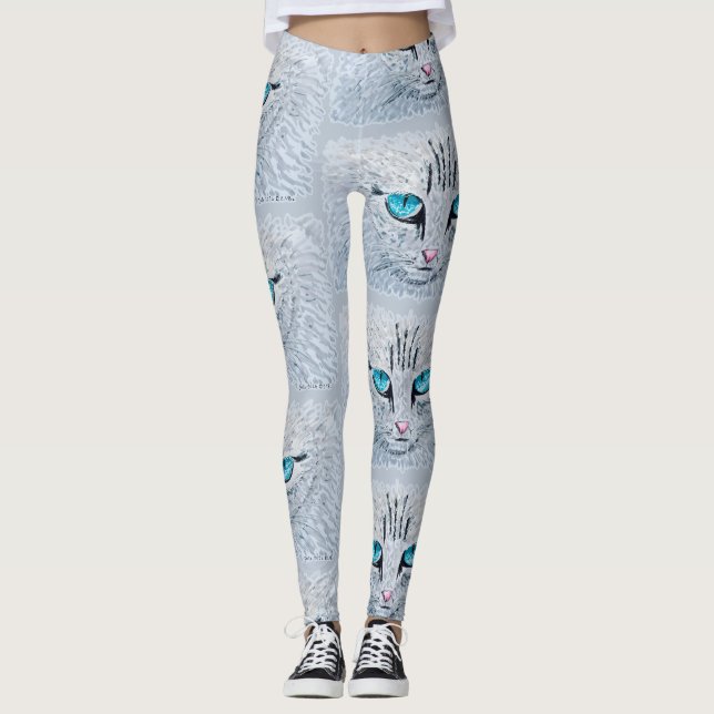 Leggings Blue Eyed Fluffy Cat (Devant)