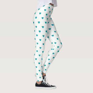 Leggings Blue Heart Girl Motif tendance Yoga tendance