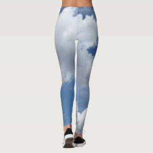 Leggings Blue Heaven Nuages I + votre texte et vos idées