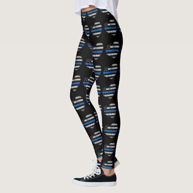 Leggings Blue Line aiment (Gauche)