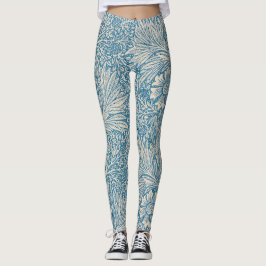 Leggings Blue Marigolds (par William Morris)