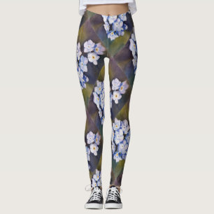 LEGGINGS BLUE OUBLIE-MOI NOTES   LÉGUMES FLORAUX