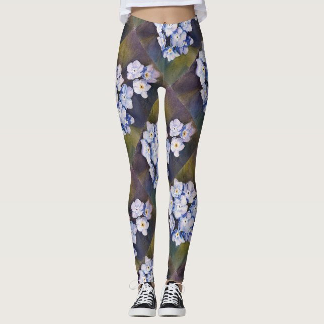 LEGGINGS BLUE OUBLIE-MOI NOTES | LÉGUMES FLORAUX (Devant)