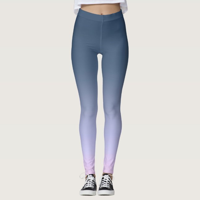 Leggings Blue-pink ombre (Devant)