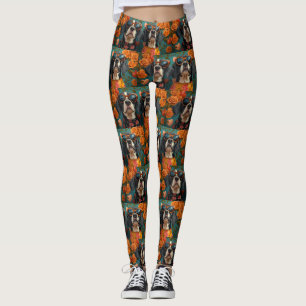Leggings Bluetick Coonhound au cœur de rose pour la Saint-V