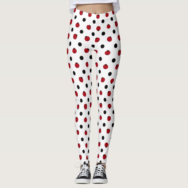 Leggings Bogue mignonne et pois (Devant)