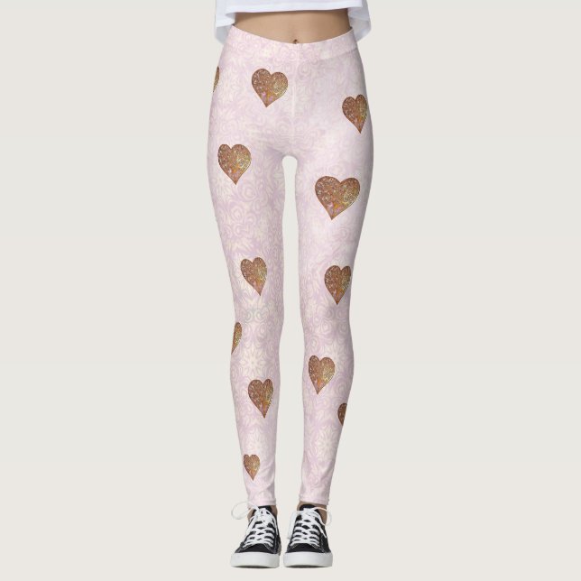 Leggings Bohemian Valentine Whimsey 3D (Devant)
