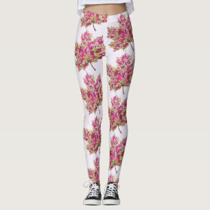 Leggings Boho couleur feuille d'automne