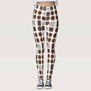 Leggings Boîte de chocolats Légendes de bonbons de la Saint