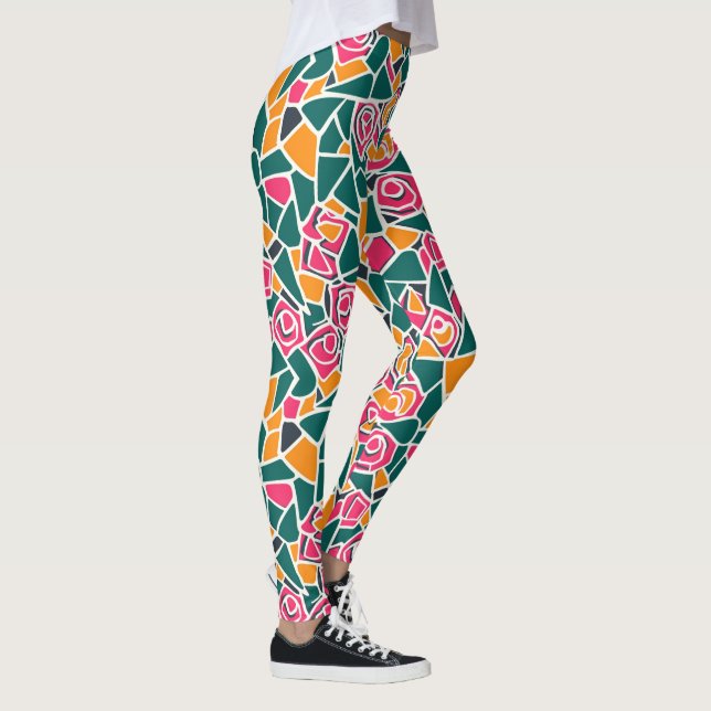 Leggings Bold Outline Rose Love (Droite)