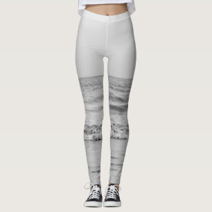 Leggings Bonheur monochrome de l'océan Atlantique 1 #océan