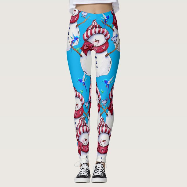 Leggings bonhomme de neige (Devant)