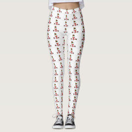 Leggings Bonhomme de neige pompant du fer