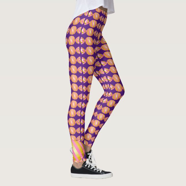 Leggings Bonne Halloween Éffrayant Candy (Droite)