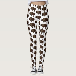 Leggings Bonne illustration de bison américain