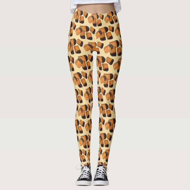 Leggings Bonnet de miel britannique Éponge Cendres Toffee C (Devant)