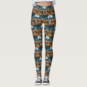 Leggings Border Collie Halloween Épouvantable