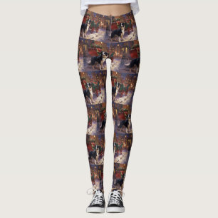 Leggings Border Collie Saison de Noël Fêtes