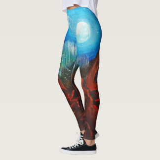 Leggings Borealis de l'aurore d'imaginaire, lumières du