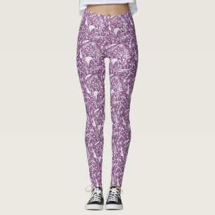 Leggings Botanique moderne violet